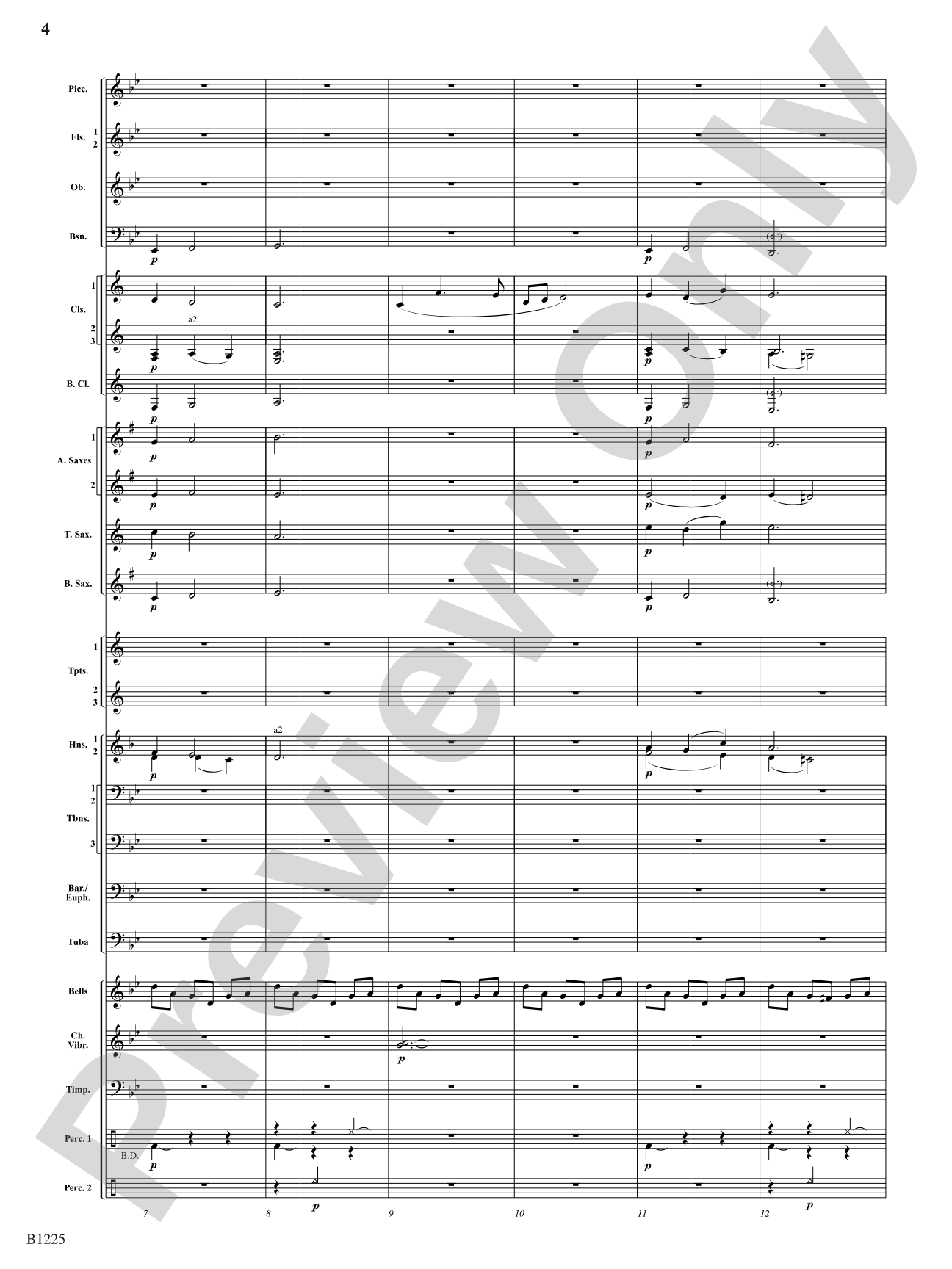 Among the Clouds: Concert Band Conductor Score & Parts