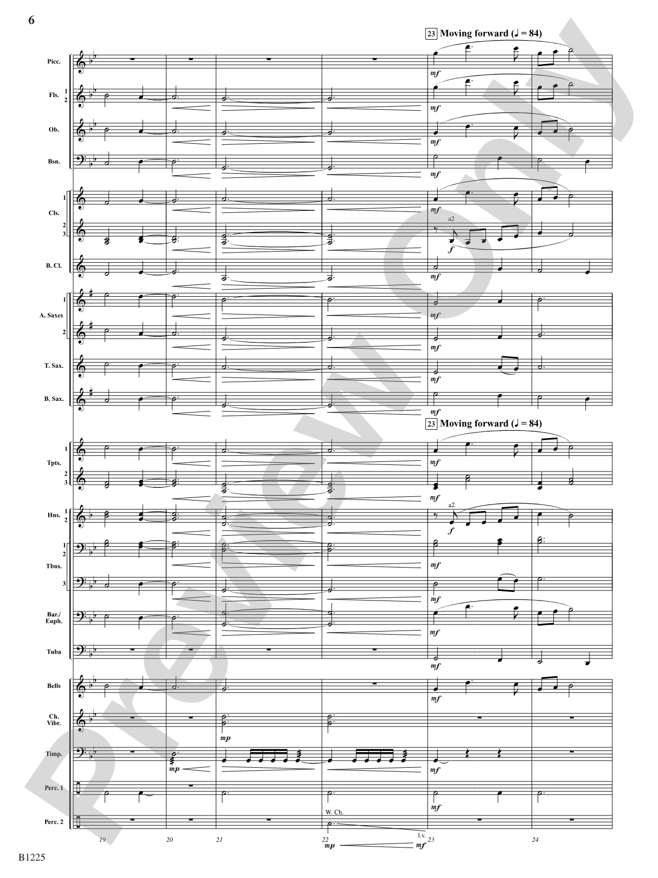 Among the Clouds: Concert Band Conductor Score & Parts