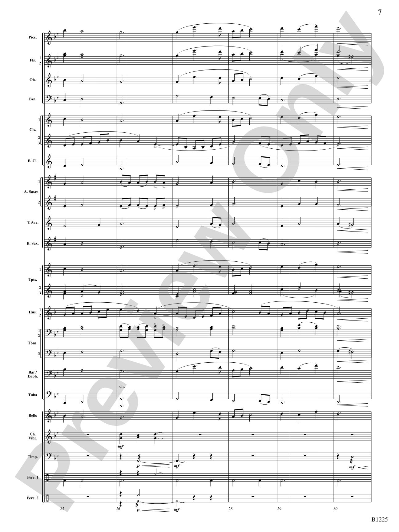 Among the Clouds: Concert Band Conductor Score & Parts