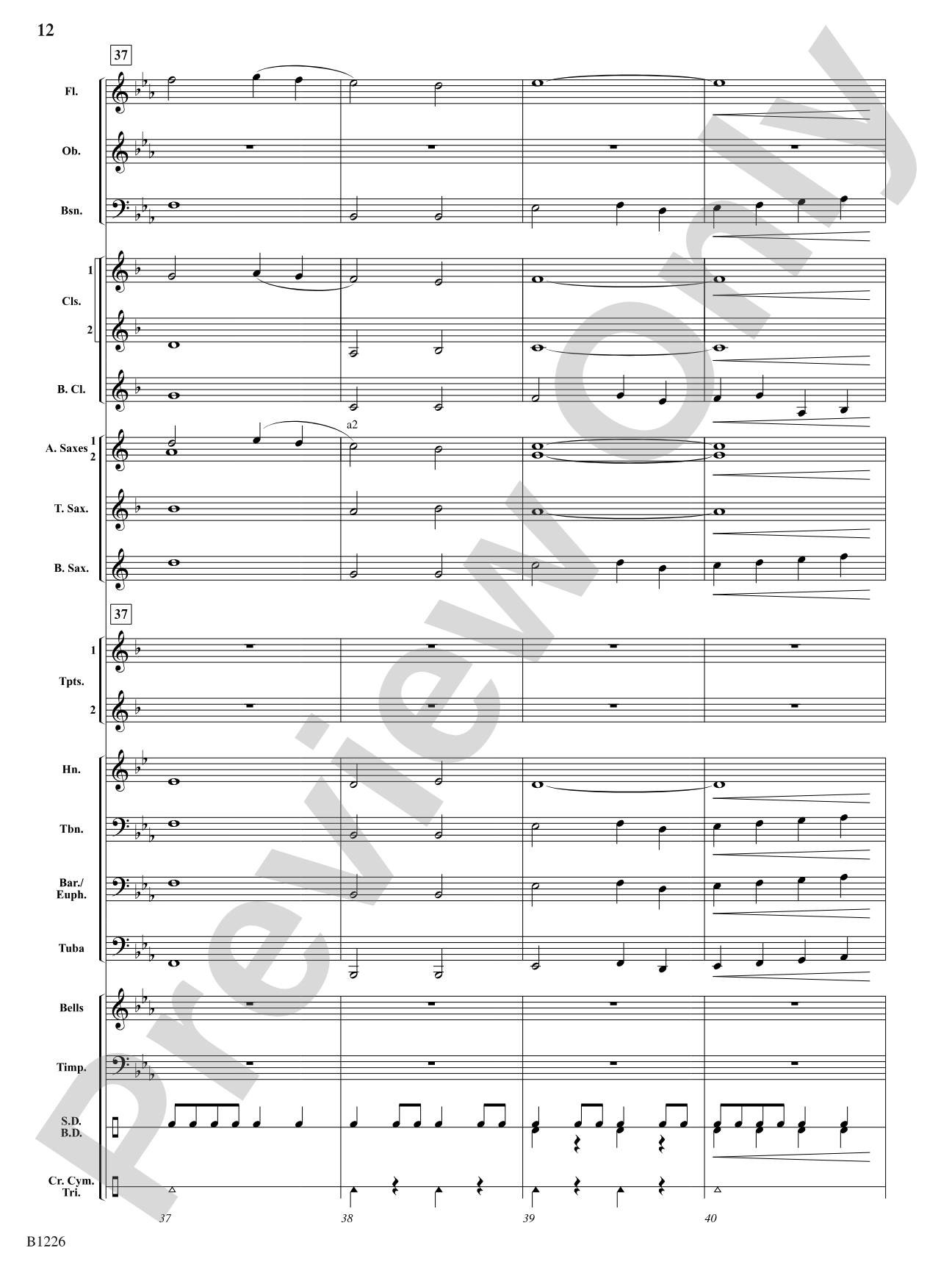 Torch of Valor: Concert Band Conductor Score & Parts