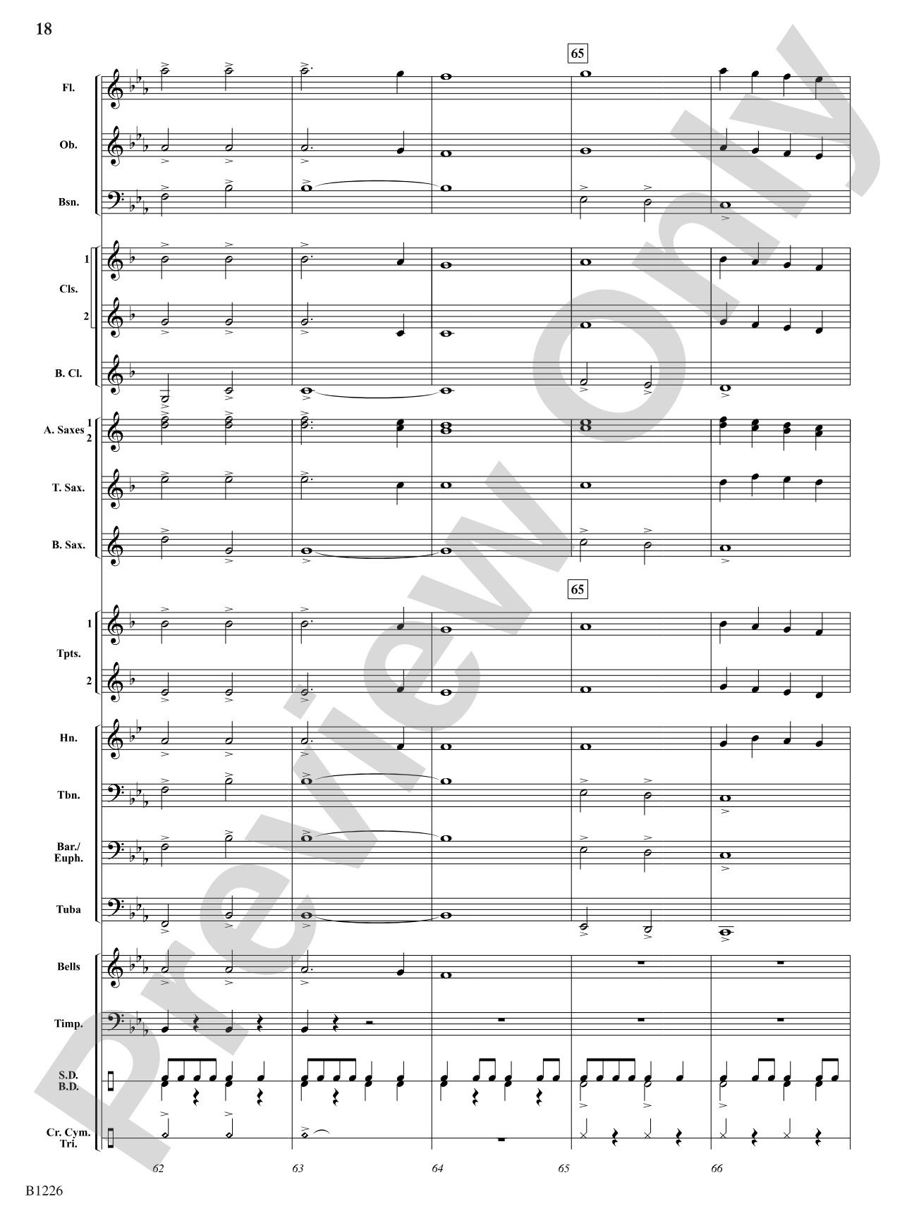 Torch of Valor: Concert Band Conductor Score & Parts