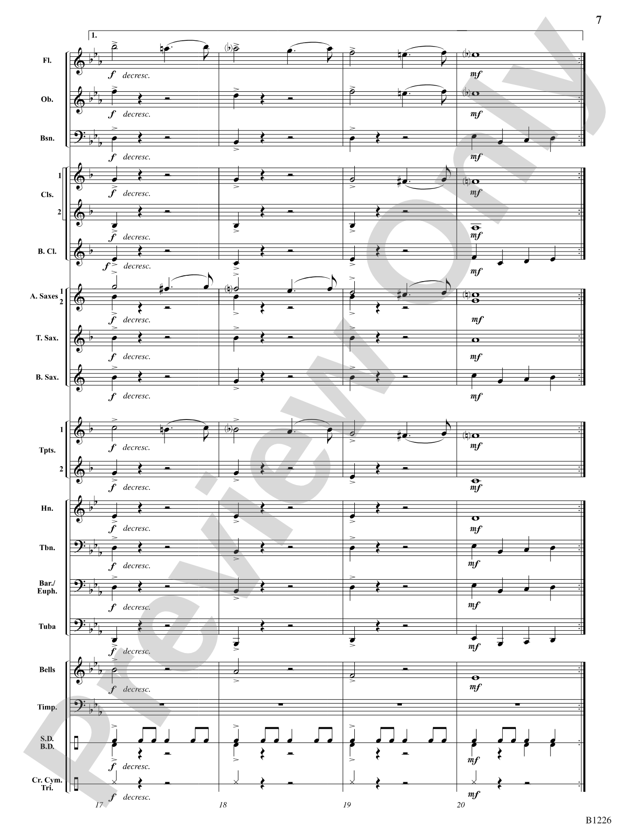 Torch of Valor: Concert Band Conductor Score & Parts