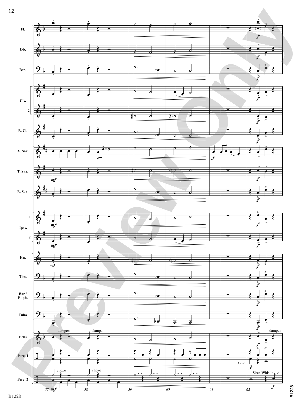 Jolly Alto Saxophones: Concert Band Conductor Score & Parts