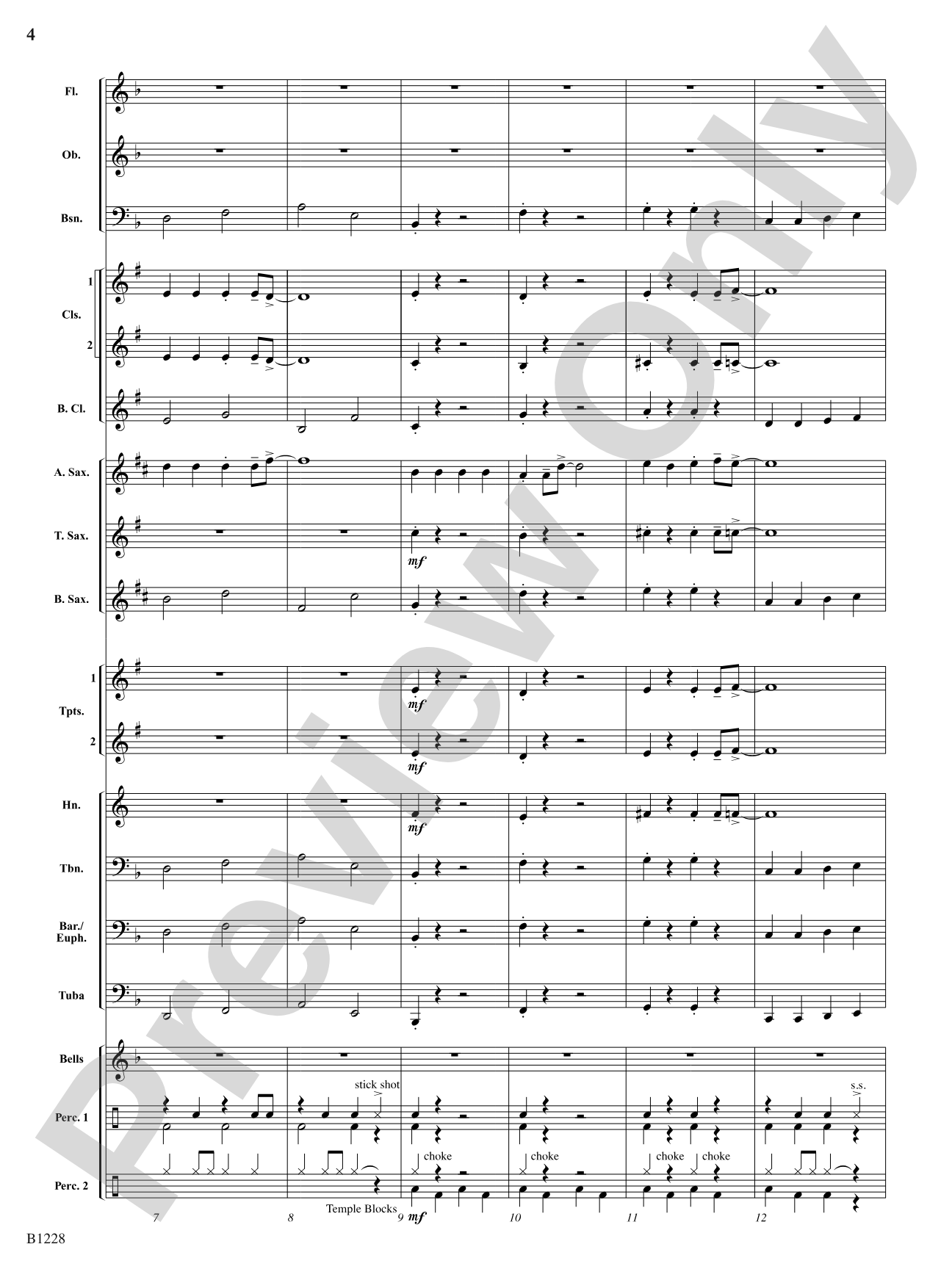 Jolly Alto Saxophones: Concert Band Conductor Score & Parts
