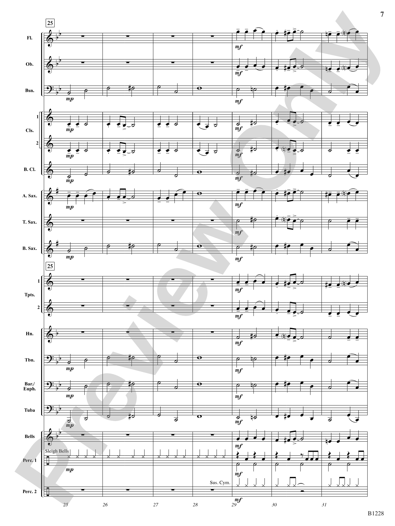 Jolly Alto Saxophones: Concert Band Conductor Score & Parts