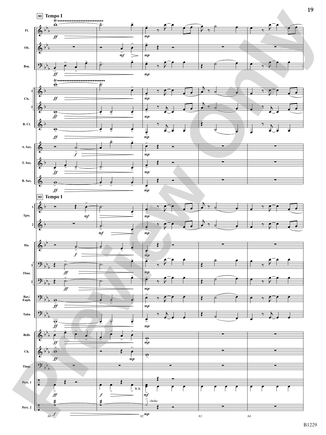 Cheyenne: Concert Band Conductor Score & Parts