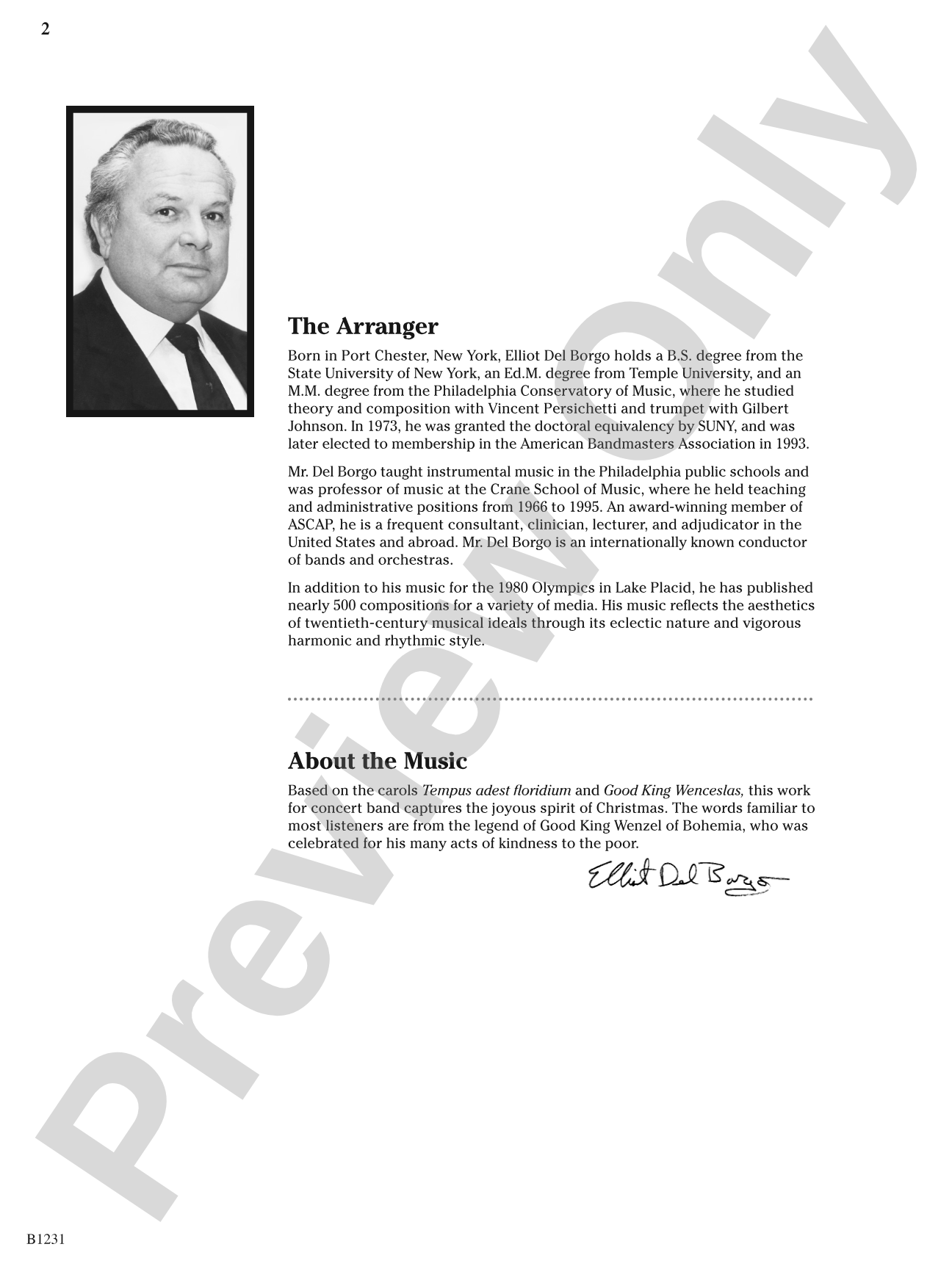 A Good King's Christmas: Concert Band Conductor Score & Parts