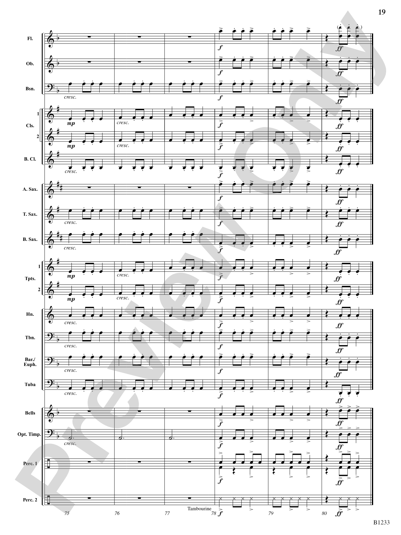 Vision Quest: Concert Band Conductor Score & Parts