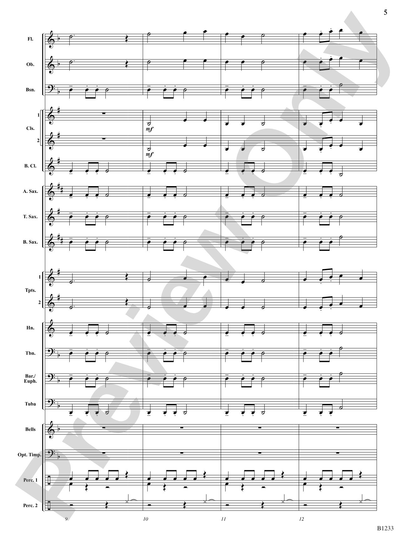 Vision Quest: Concert Band Conductor Score & Parts