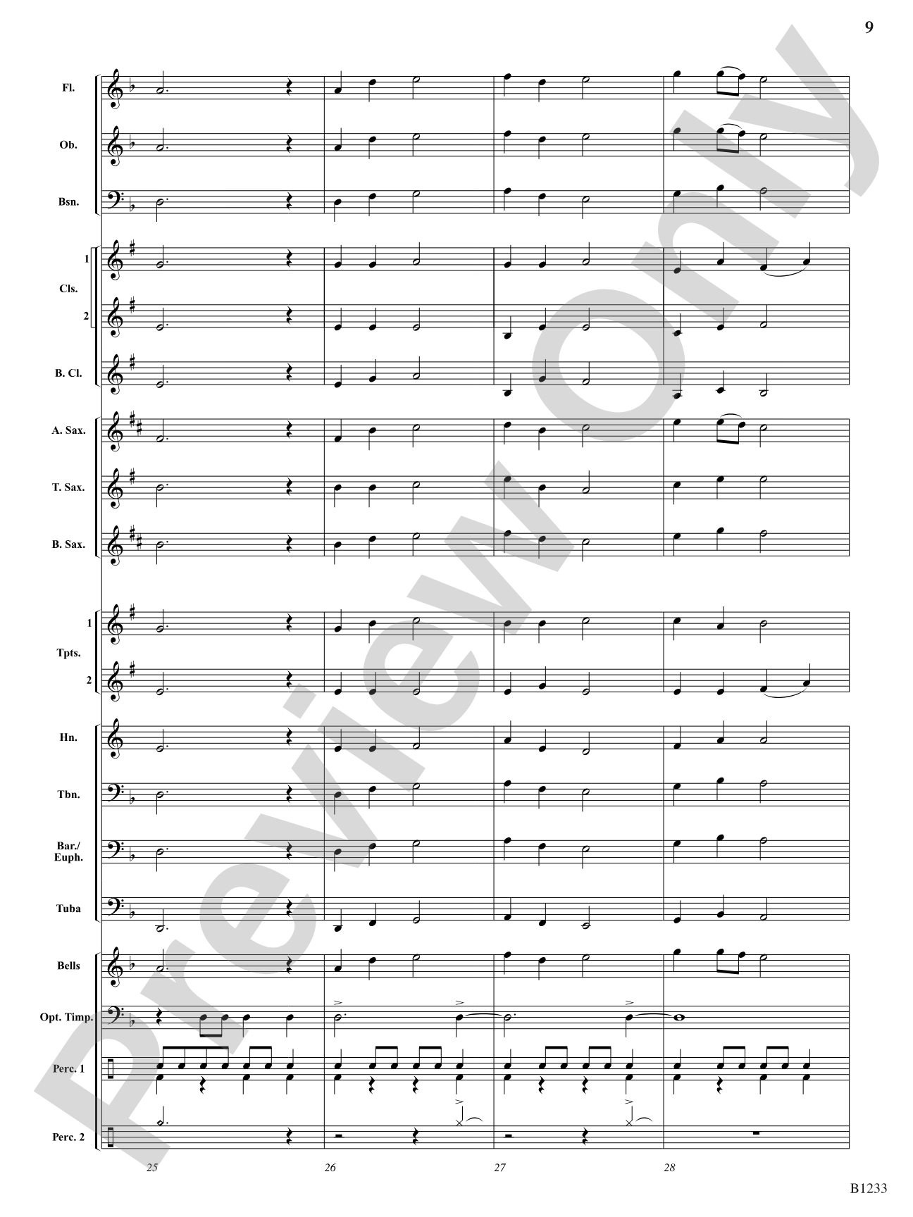 Vision Quest: Concert Band Conductor Score & Parts
