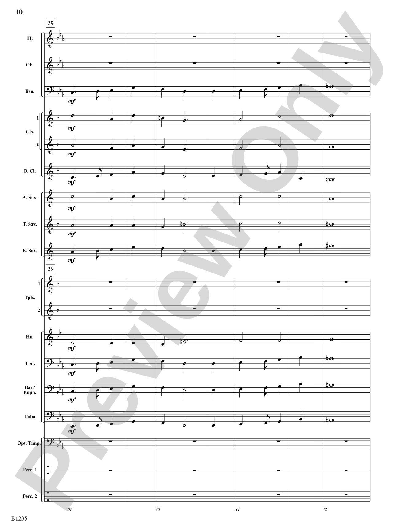 Windermere Overture: Concert Band Conductor Score & Parts