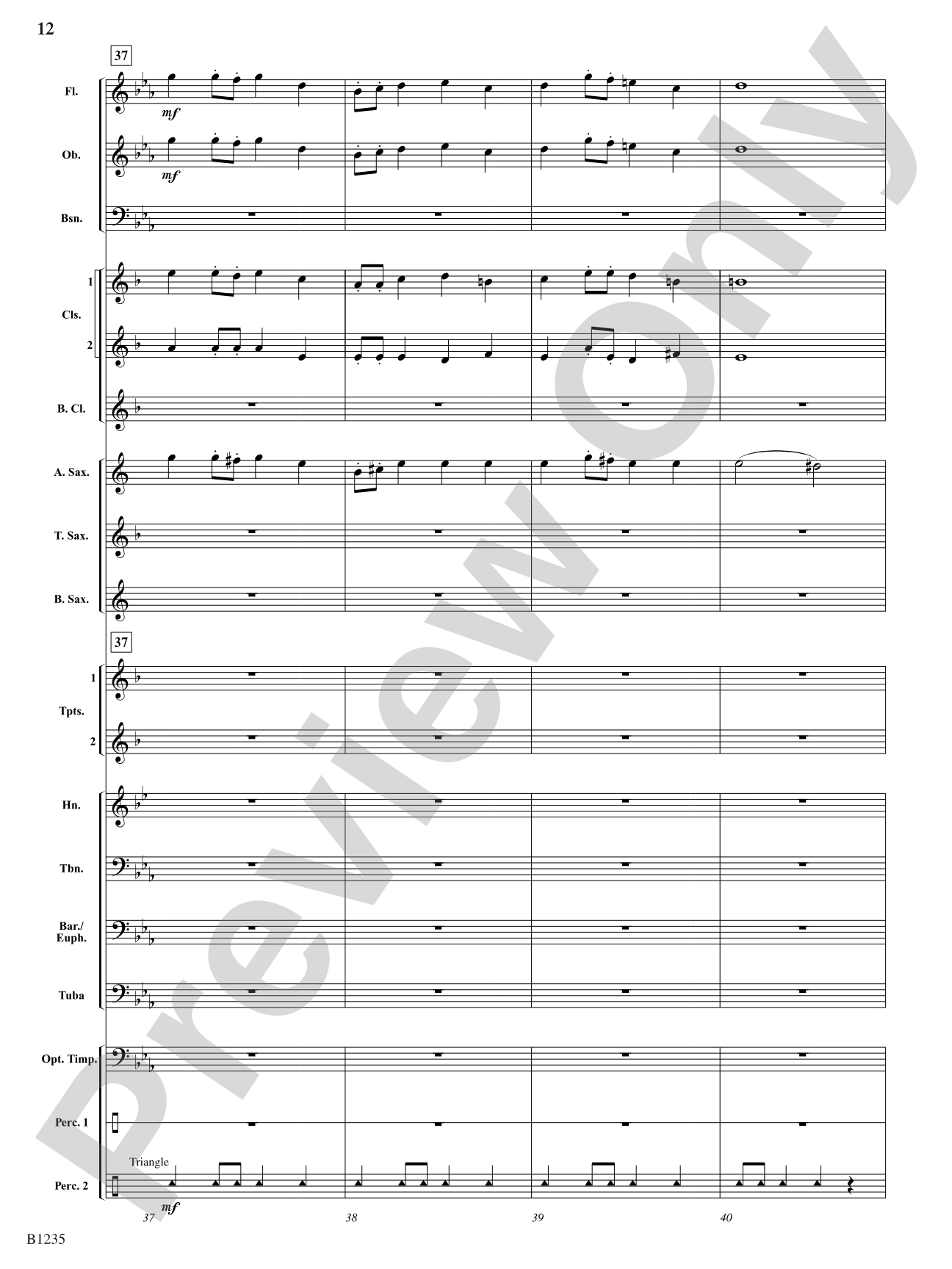 Windermere Overture: Concert Band Conductor Score & Parts
