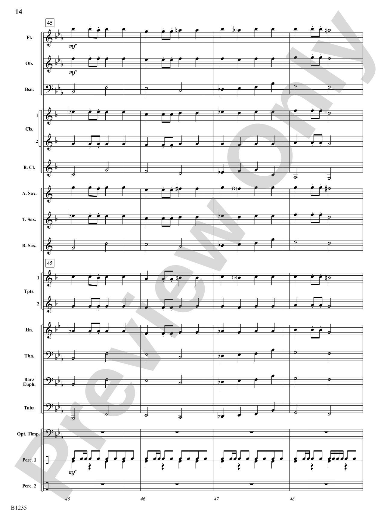 Windermere Overture: Concert Band Conductor Score & Parts