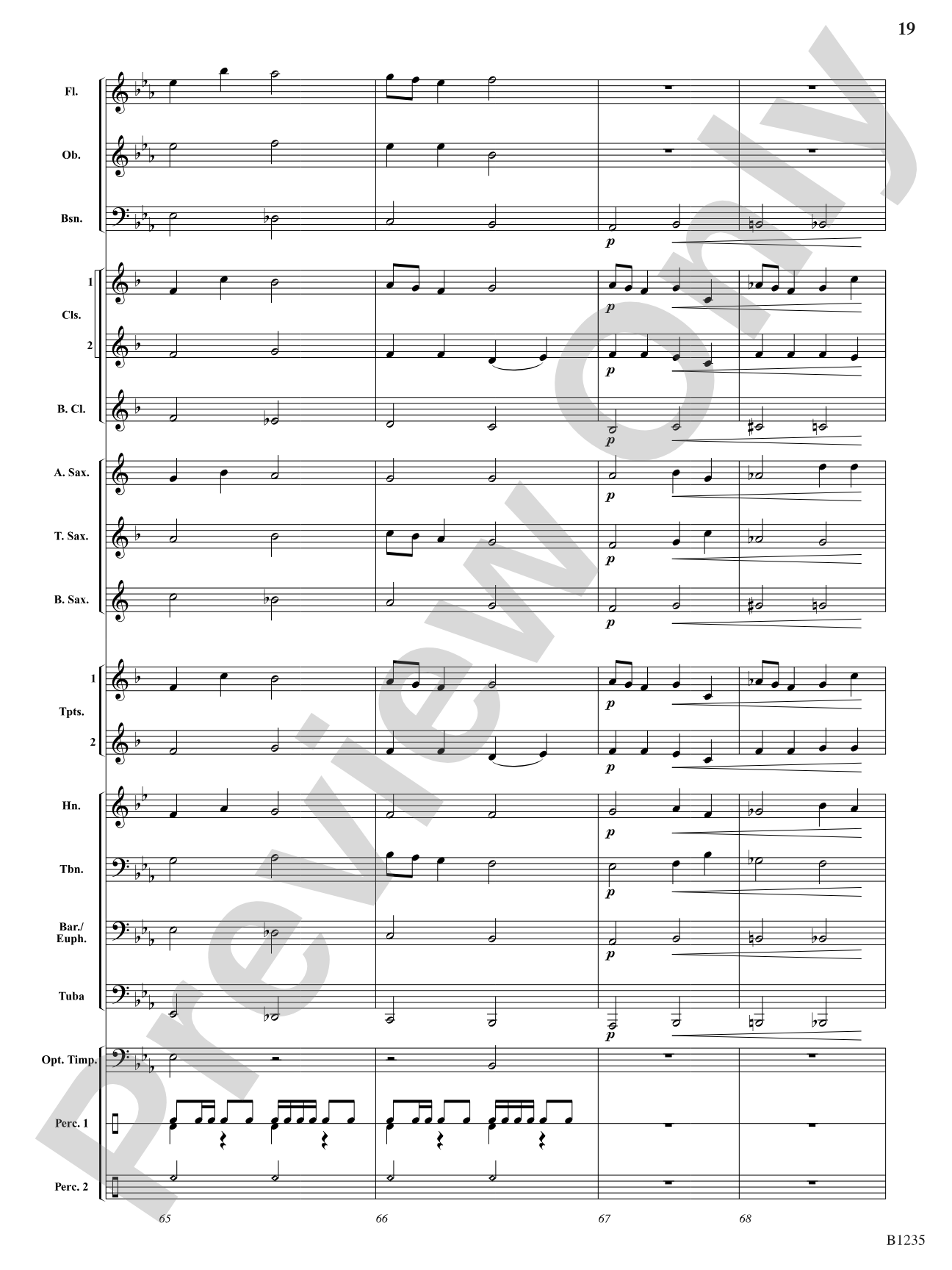 Windermere Overture: Concert Band Conductor Score & Parts