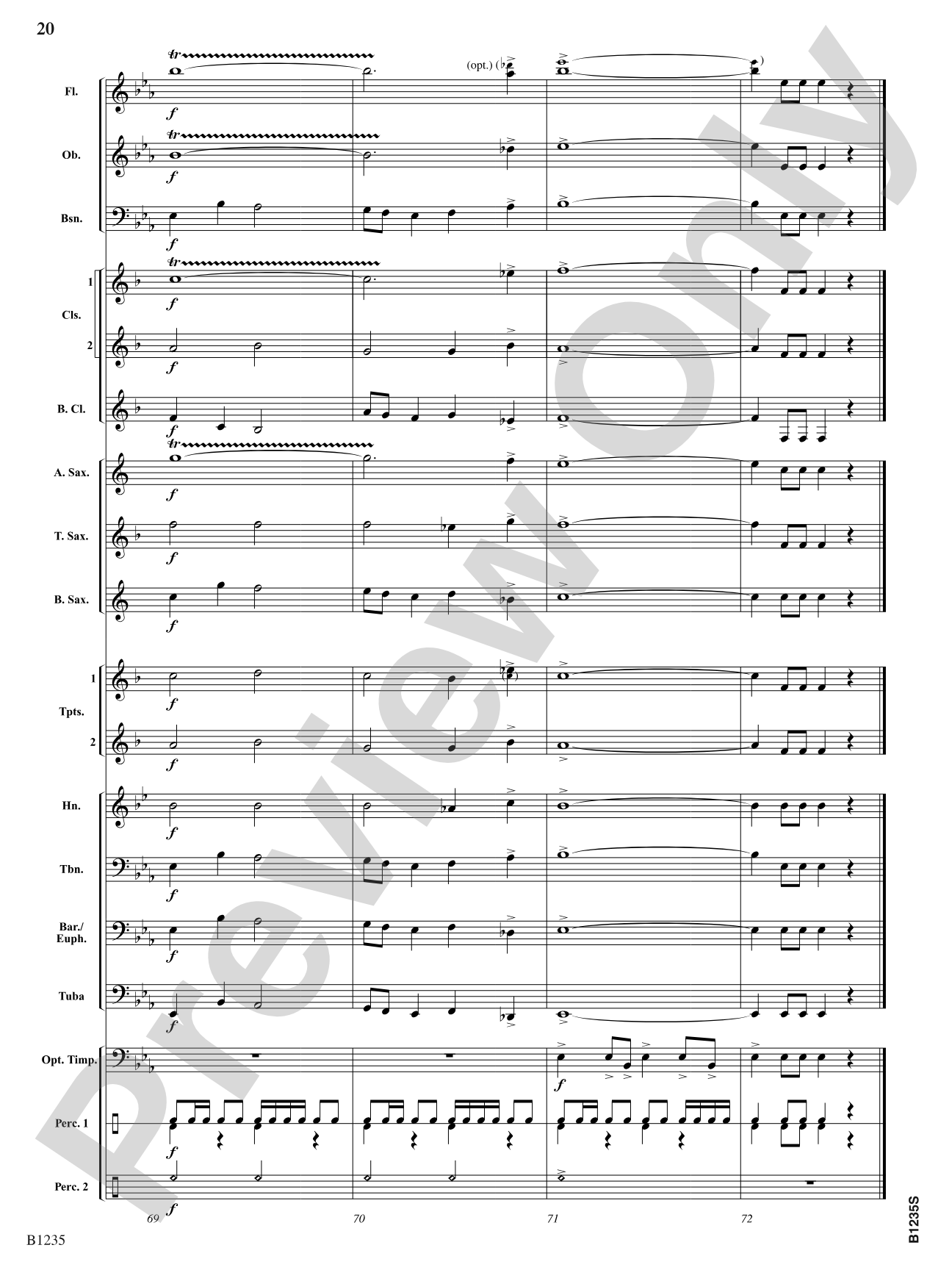 Windermere Overture: Concert Band Conductor Score & Parts