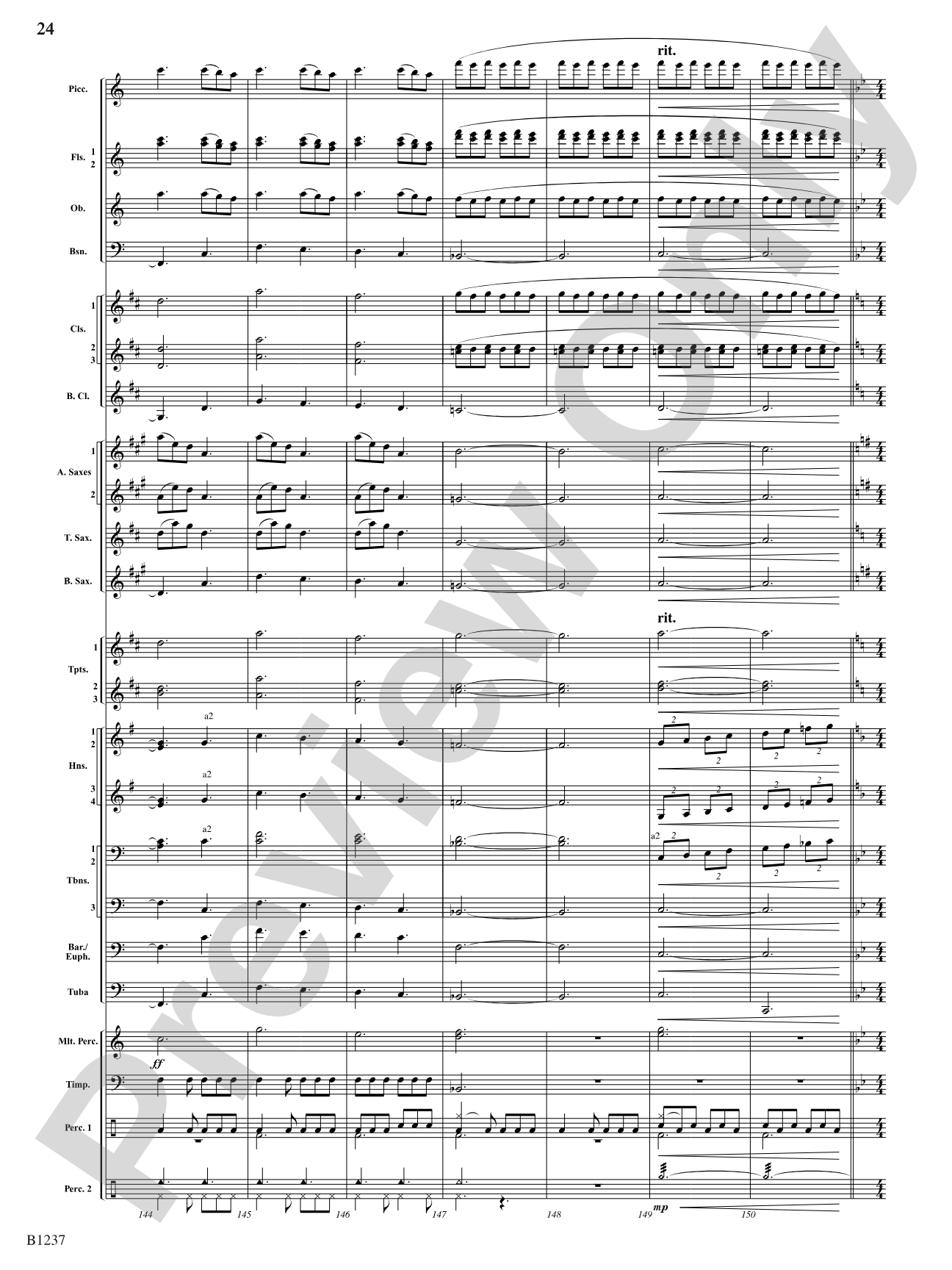 Beyond the Summit: Concert Band Conductor Score & Parts