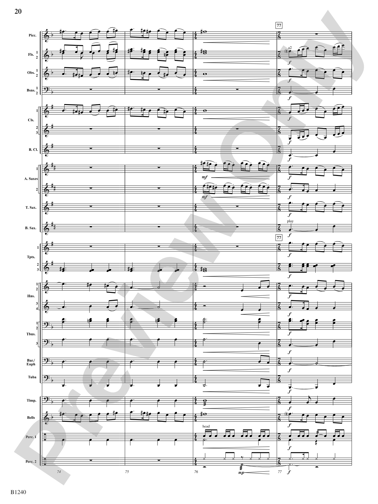 Loudoun Praises: Concert Band Conductor Score & Parts