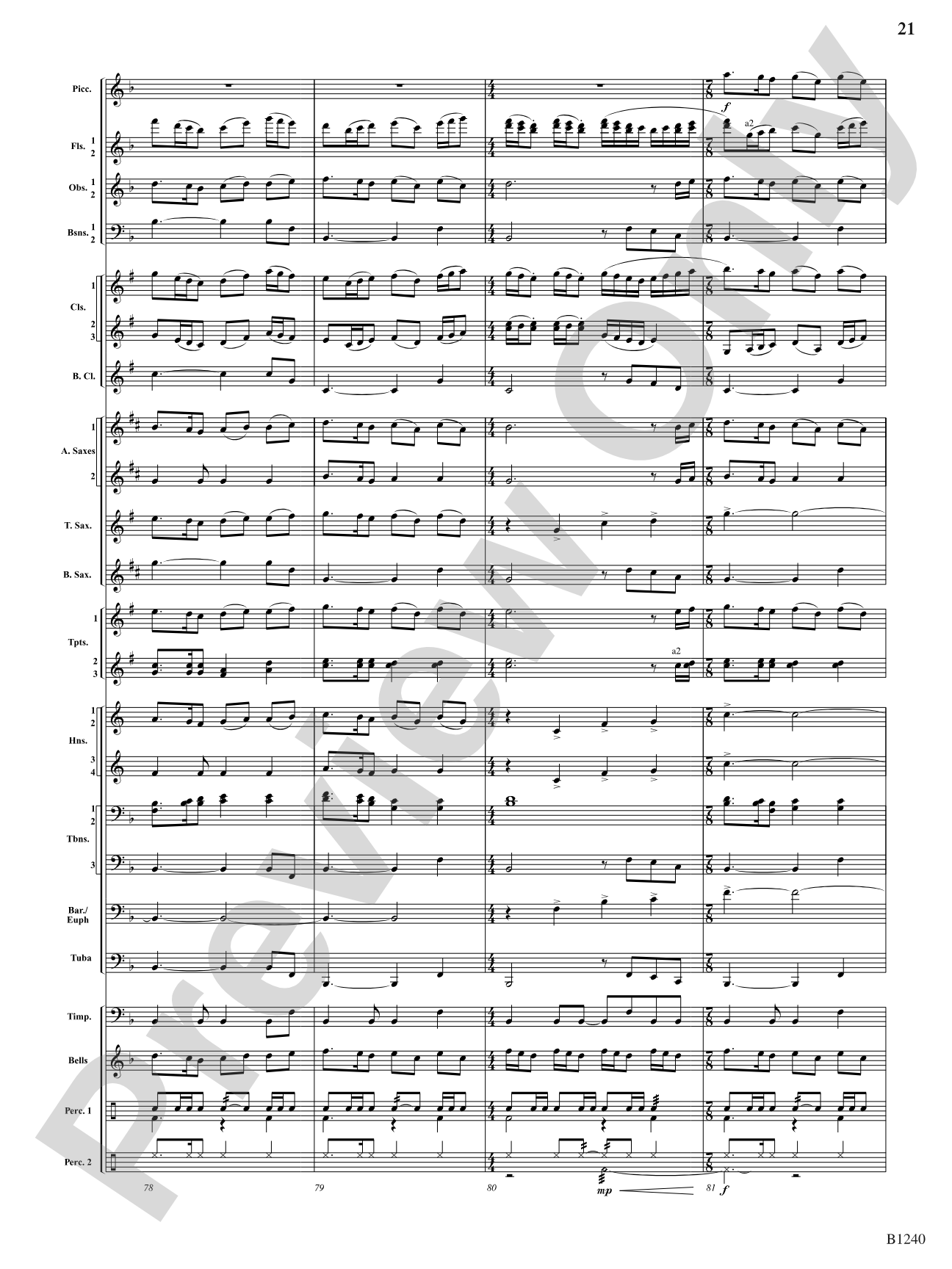 Loudoun Praises: Concert Band Conductor Score & Parts