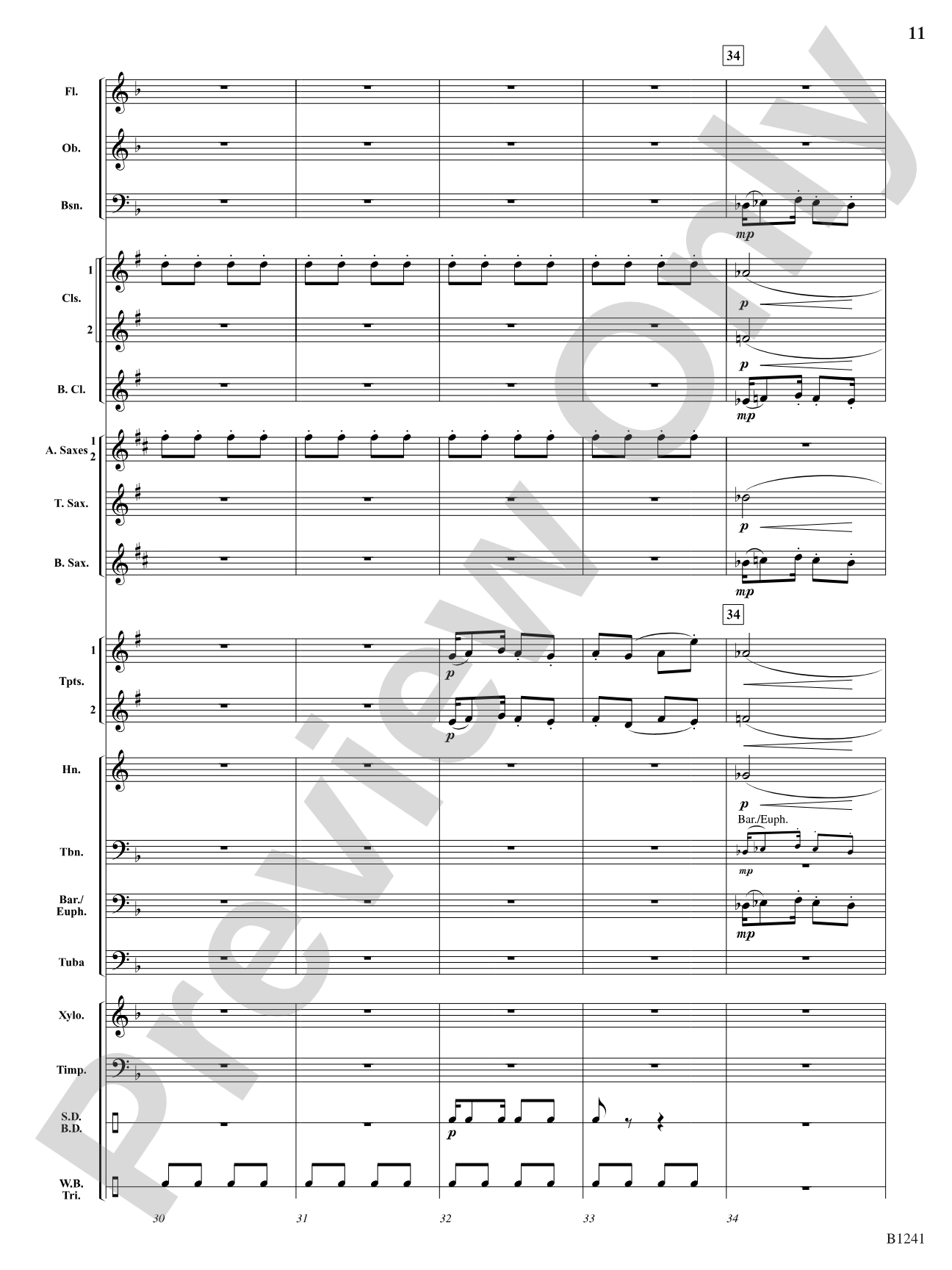 Golliwogg's Cakewalk: Concert Band Conductor Score & Parts