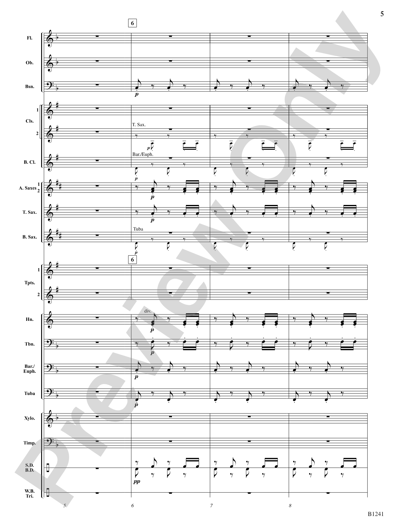 Golliwogg's Cakewalk: Concert Band Conductor Score & Parts
