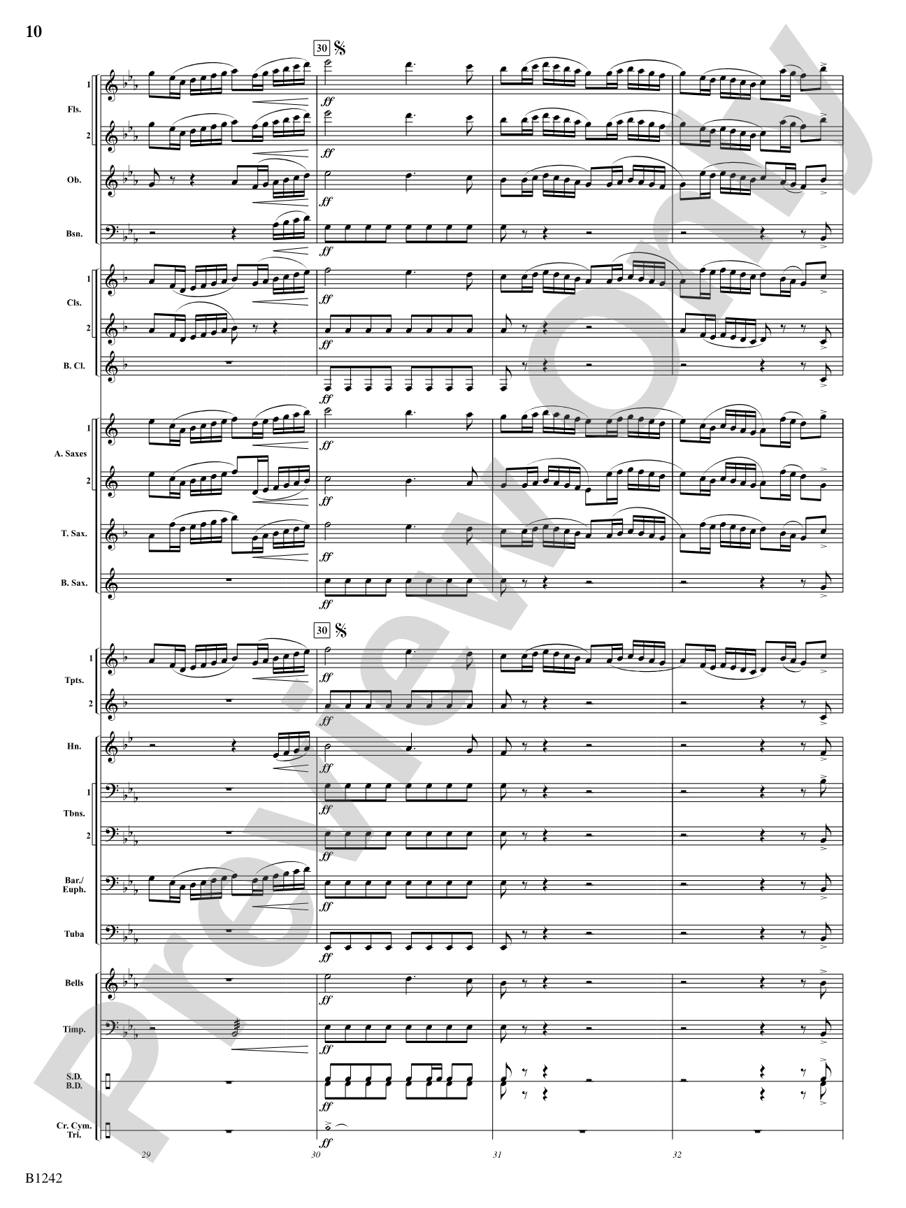 Finale from Symphony No. 4: Score