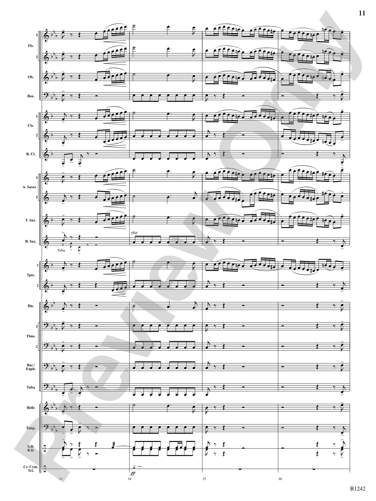 Finale from Symphony No. 4: Score