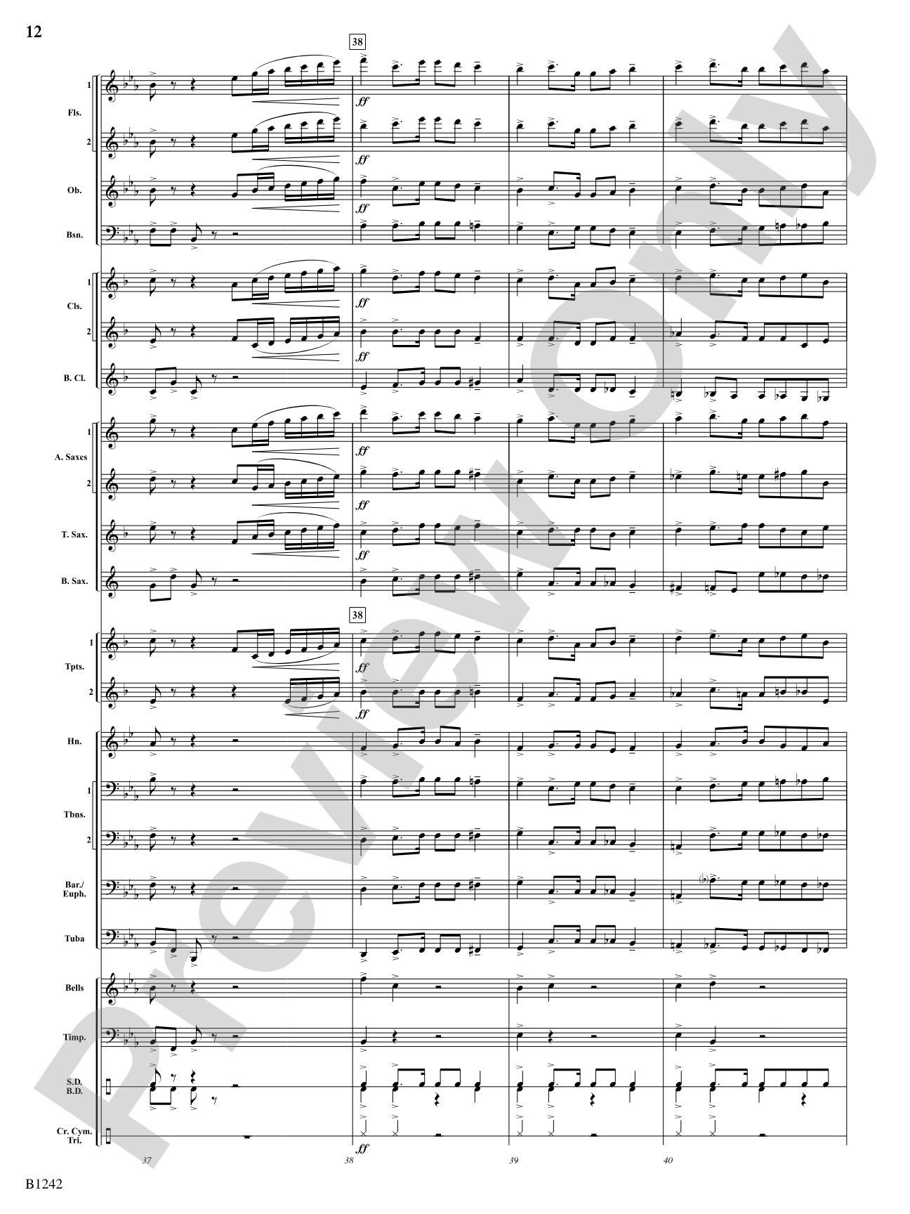Finale from Symphony No. 4: Score
