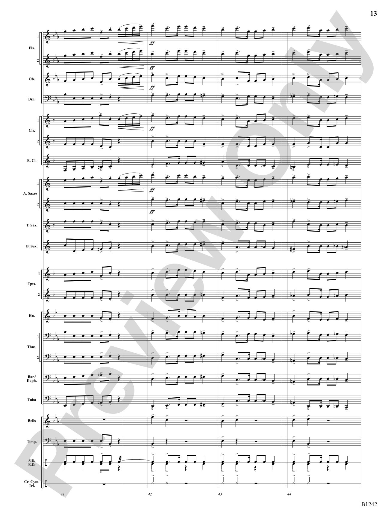 Finale from Symphony No. 4: Score