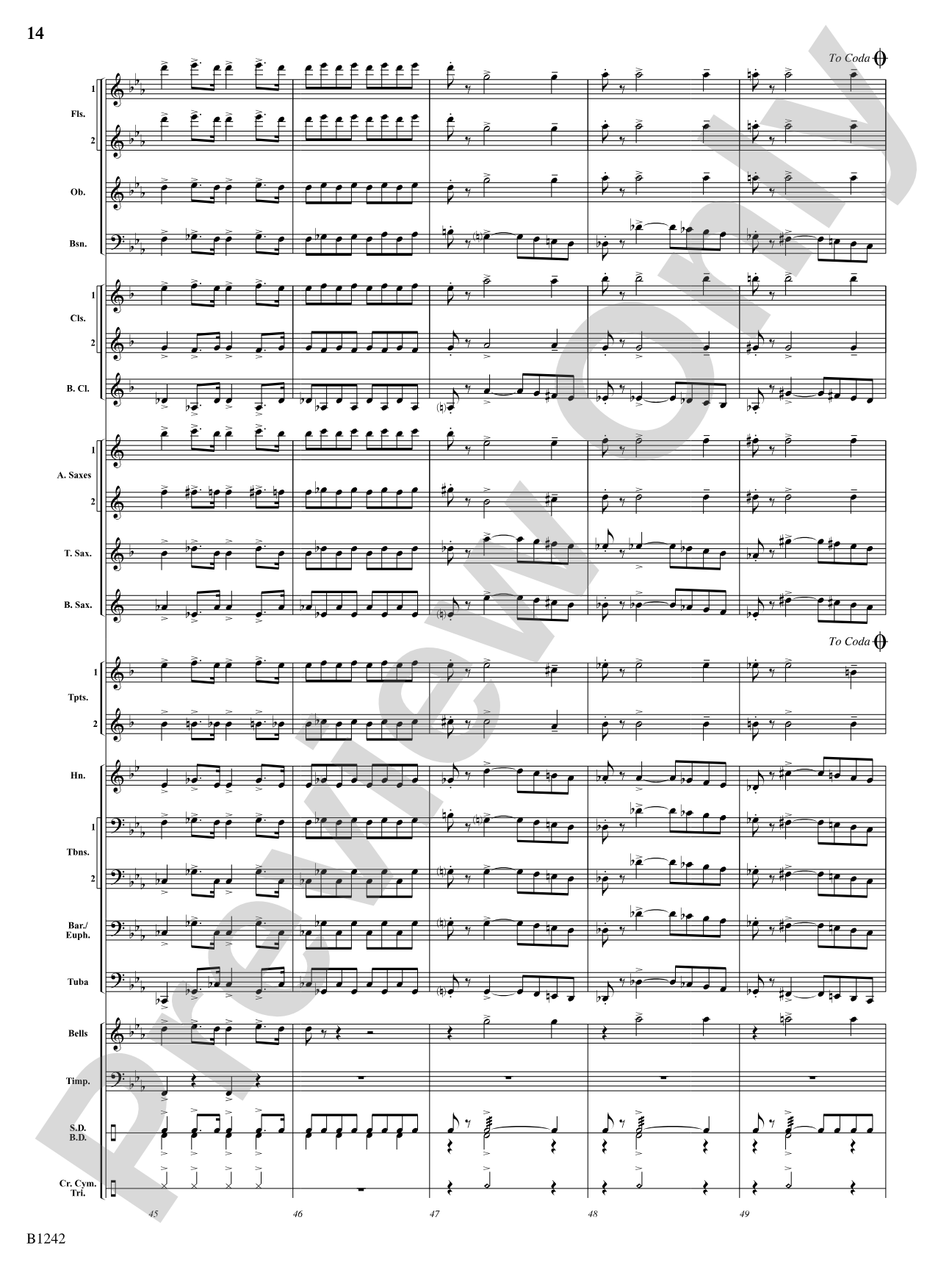 Finale from Symphony No. 4: Score