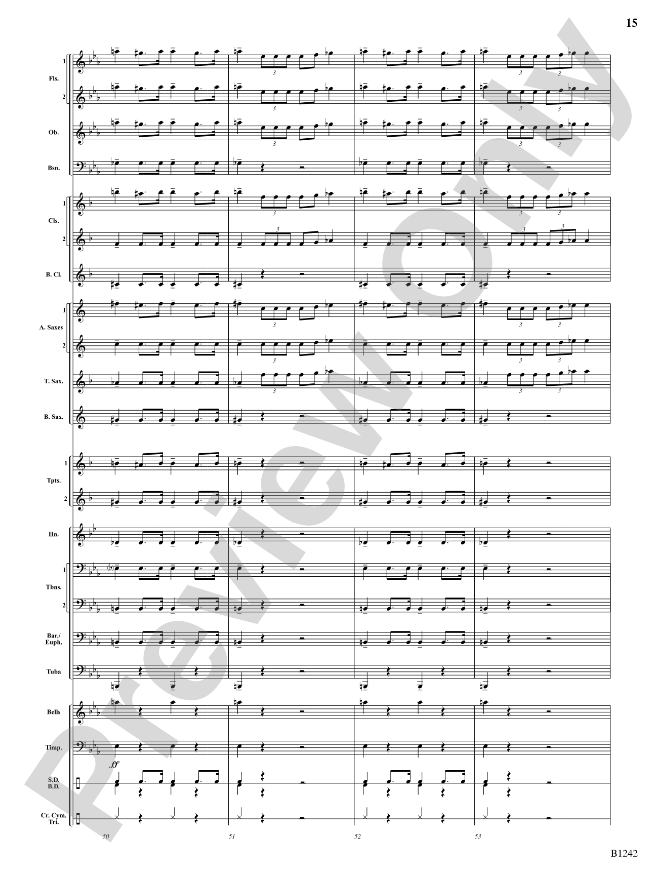 Finale from Symphony No. 4: Score
