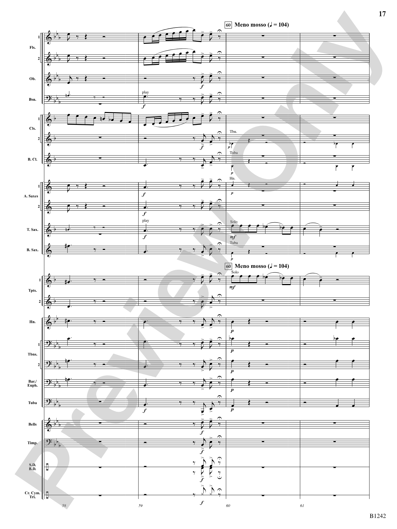 Finale from Symphony No. 4: Score