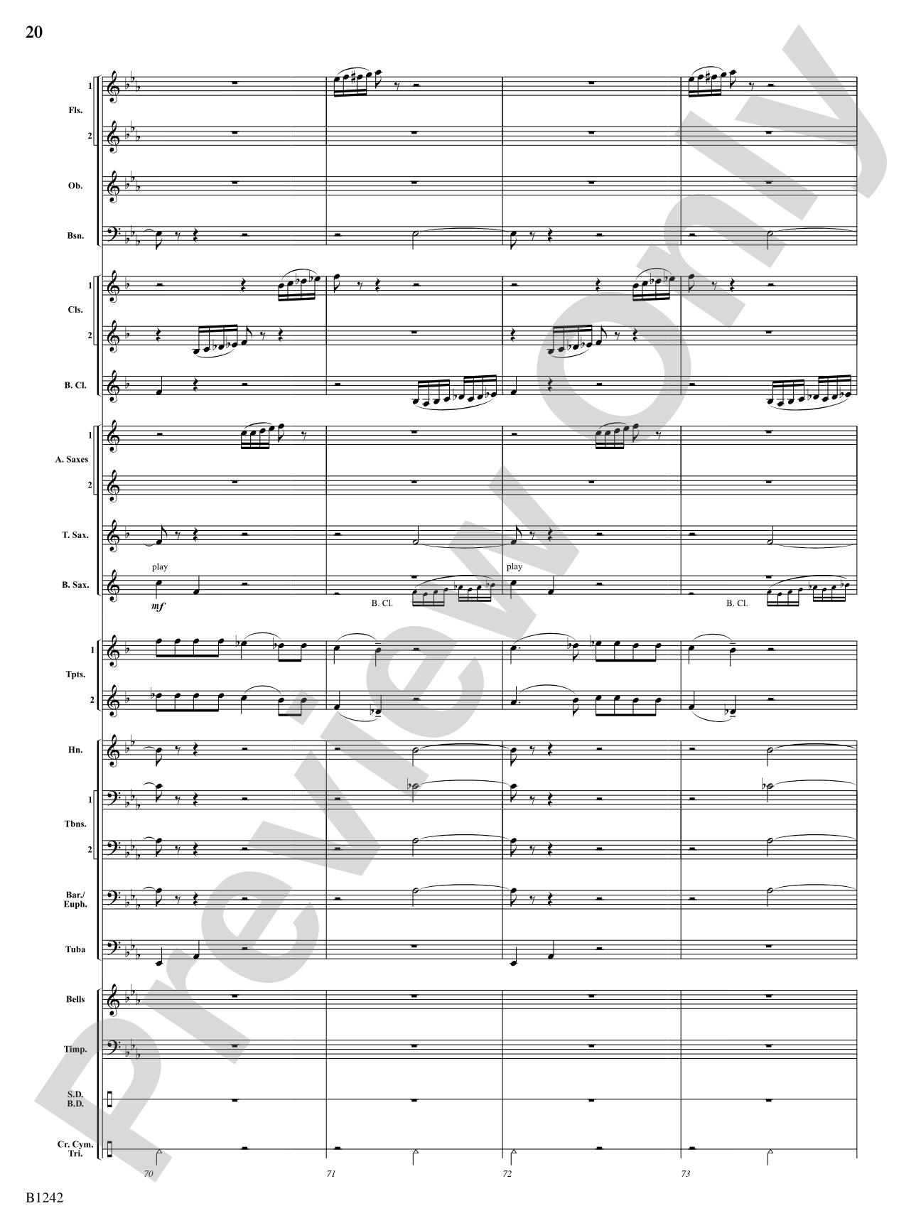 Finale from Symphony No. 4: Score