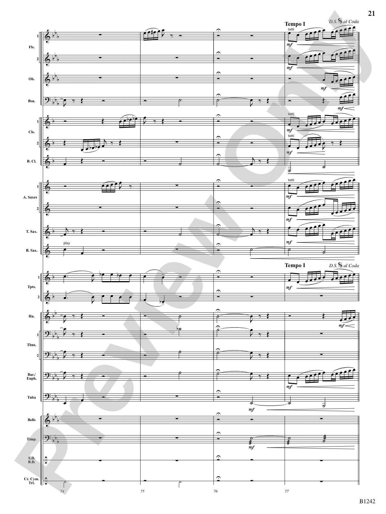 Finale from Symphony No. 4: Score