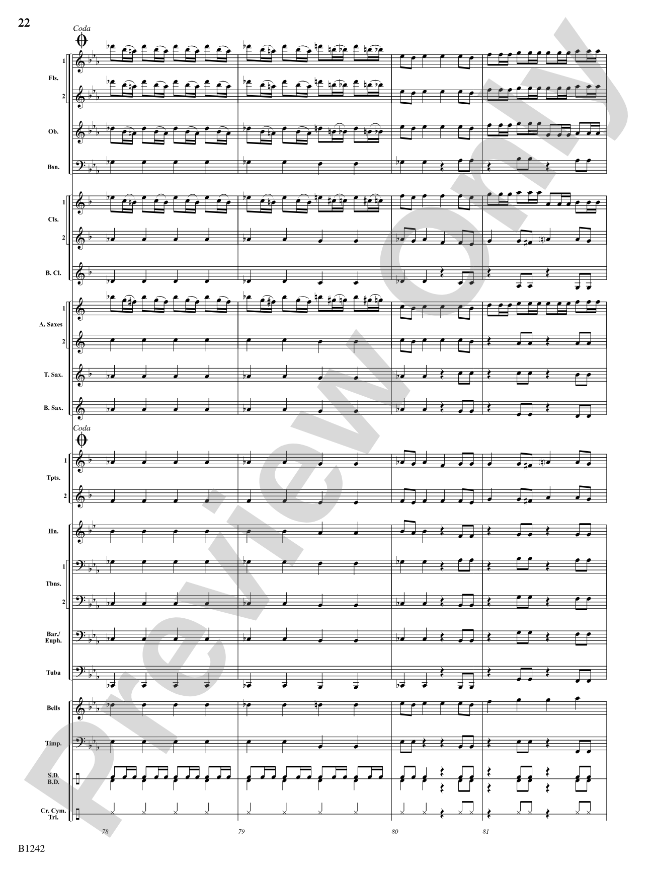 Finale from Symphony No. 4: Score
