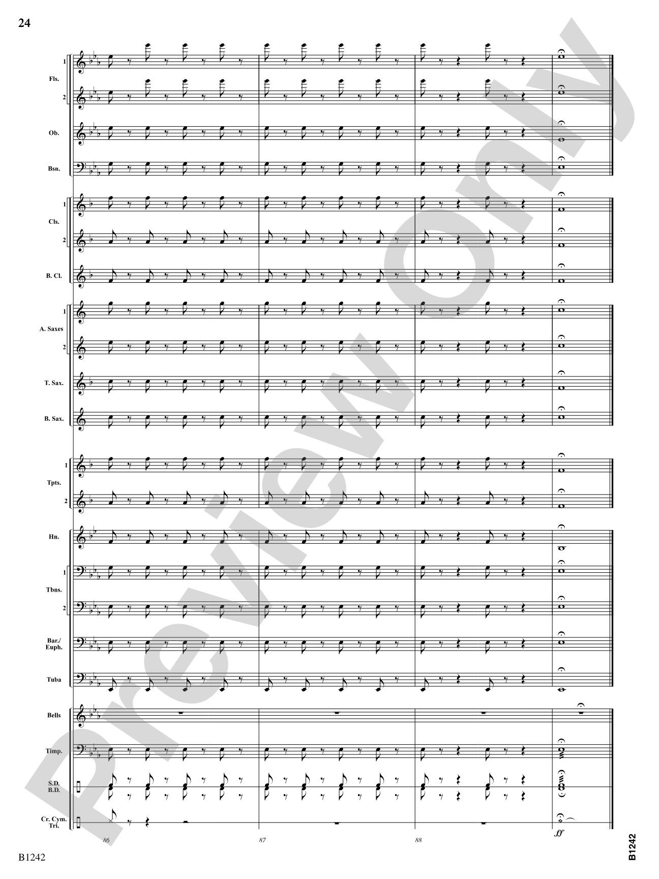 Finale from Symphony No. 4: Score