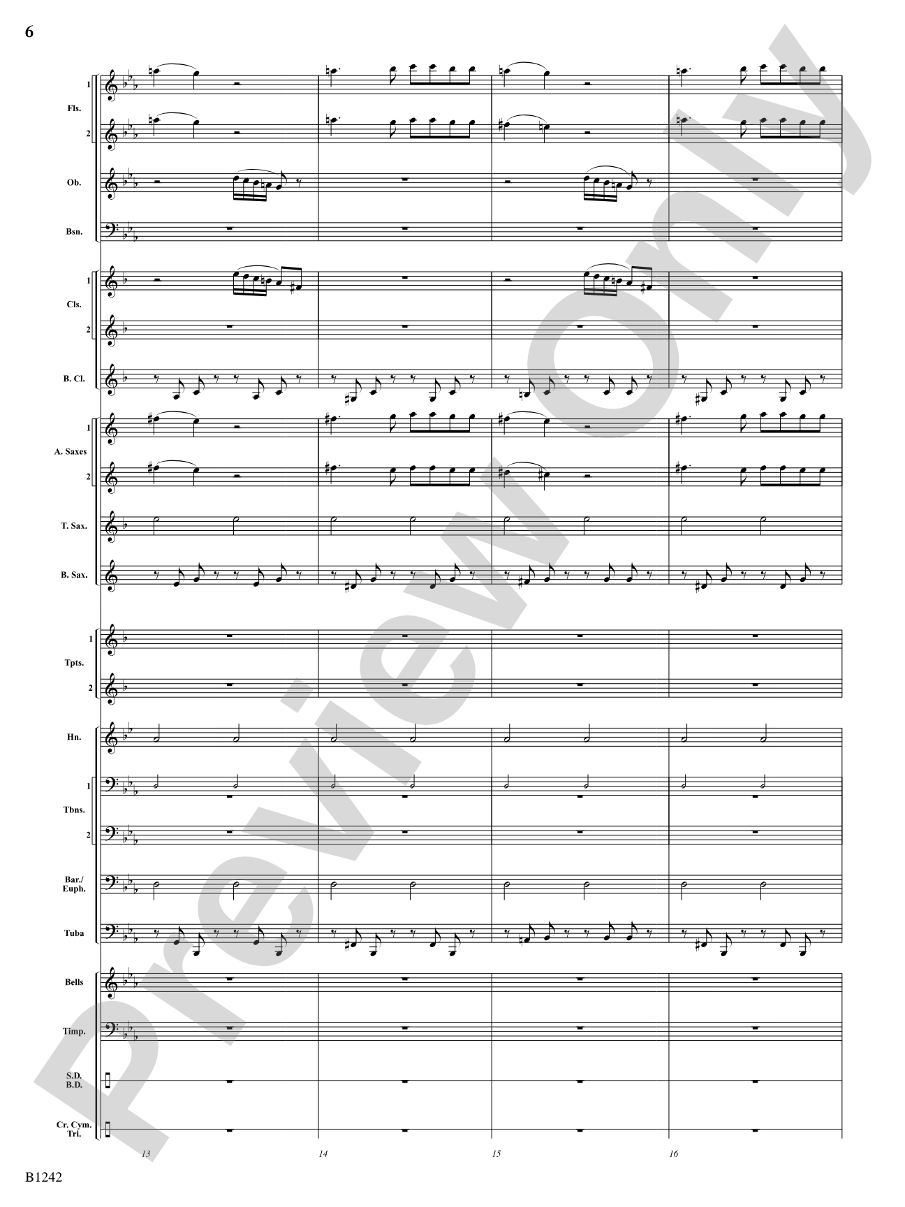 Finale from Symphony No. 4: Score