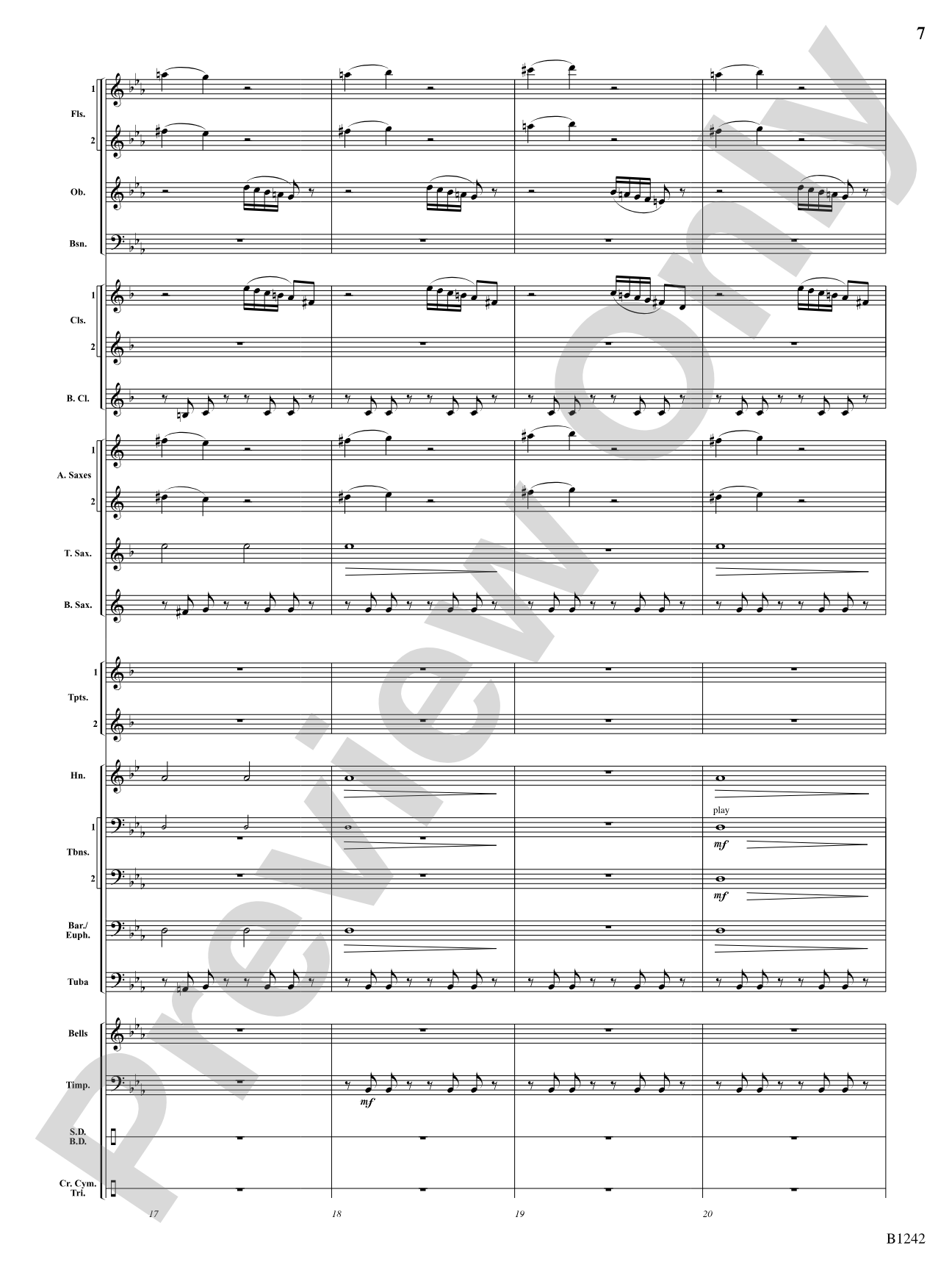 Finale from Symphony No. 4: Score