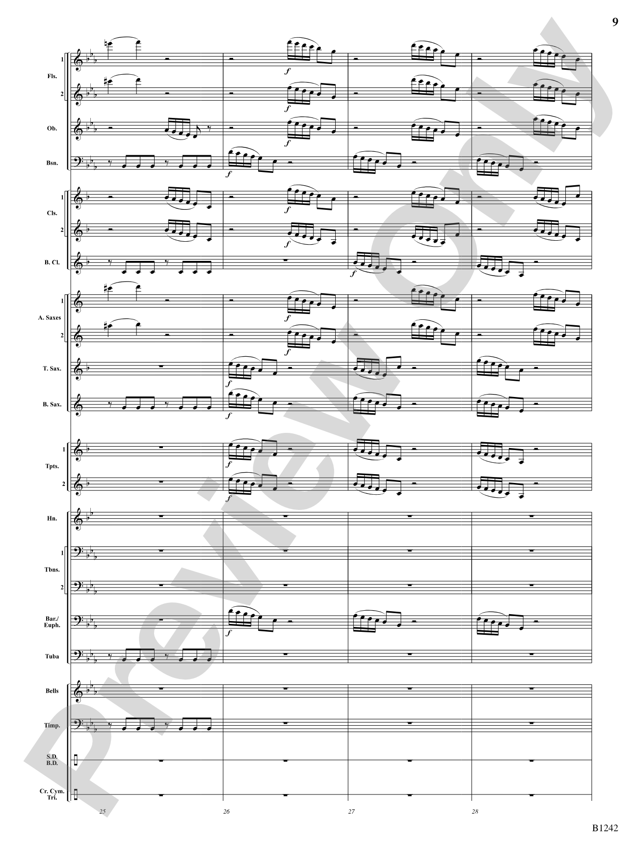 Finale from Symphony No. 4: Score