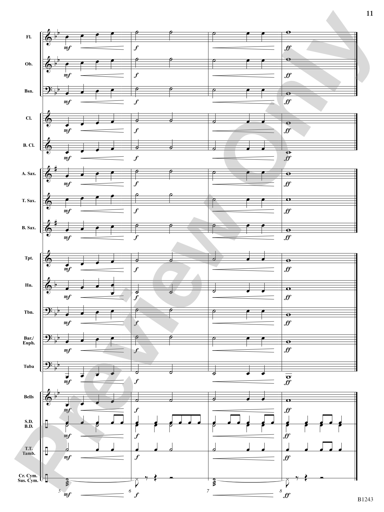 Rise to Power: Concert Band Conductor Score & Parts