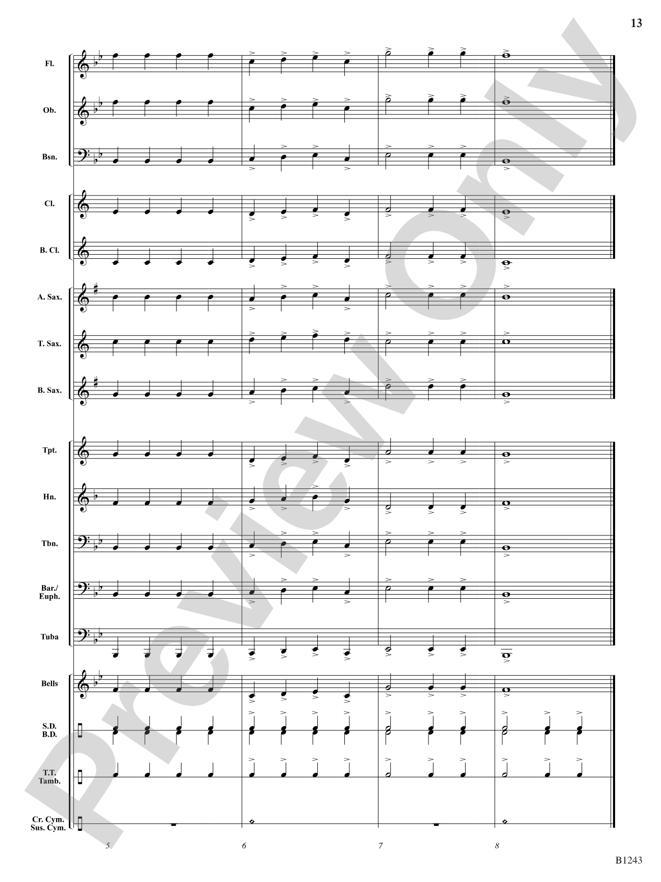 Rise to Power: Concert Band Conductor Score & Parts