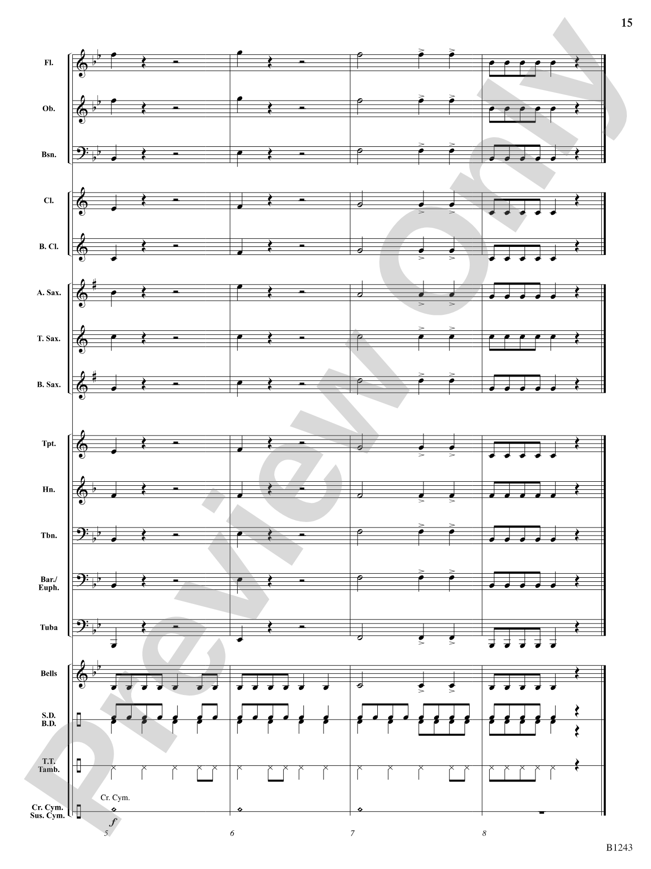 Rise to Power: Concert Band Conductor Score & Parts