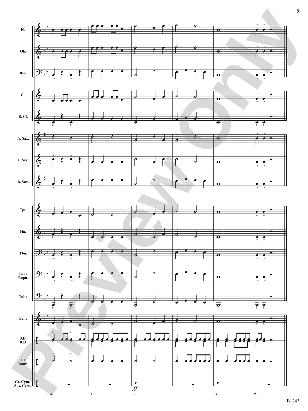 Rise to Power: Concert Band Conductor Score & Parts