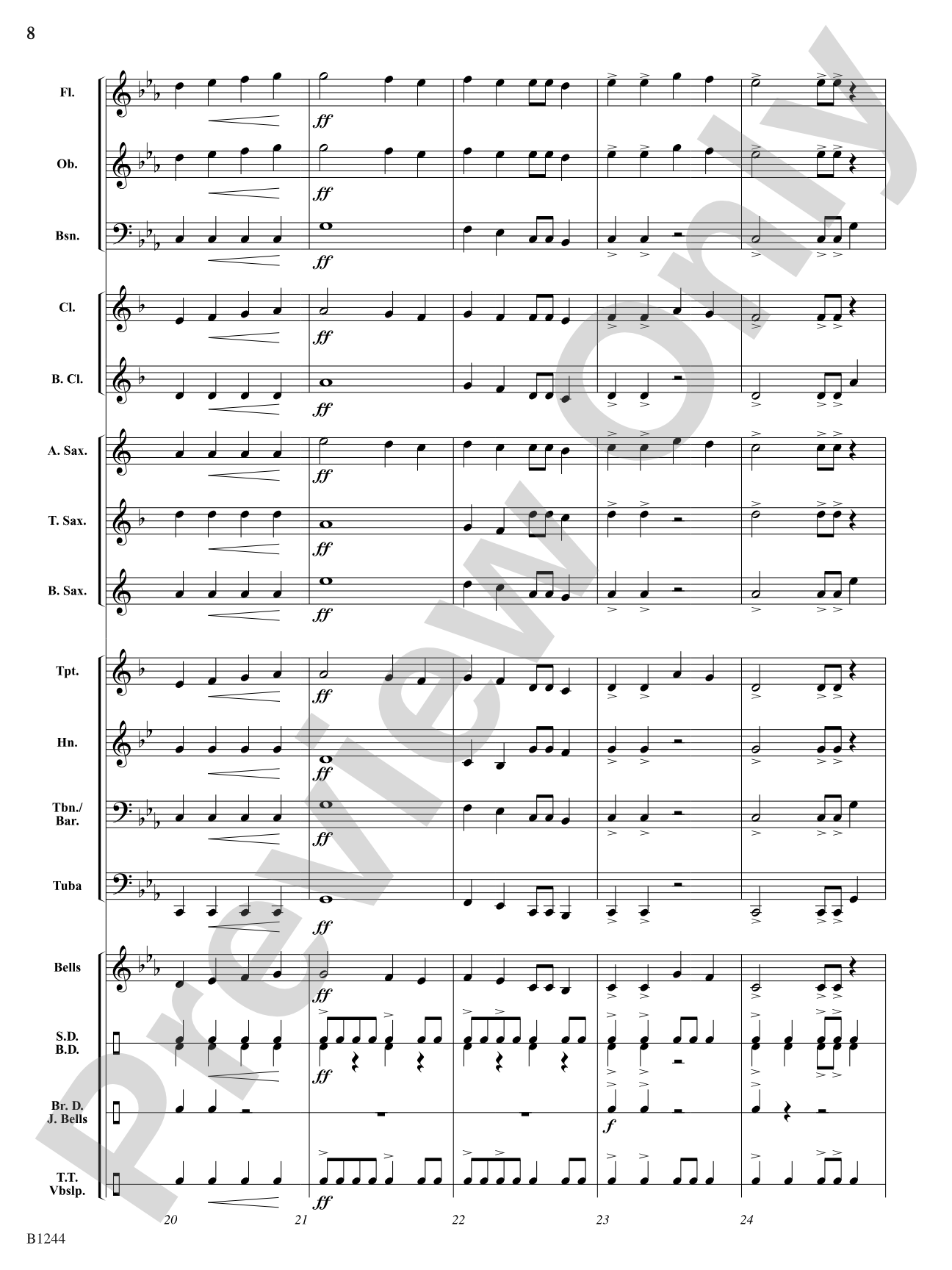Temple of Darkness: Concert Band Conductor Score & Parts