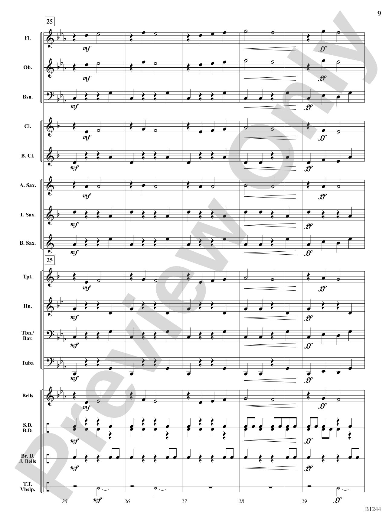 Temple of Darkness: Concert Band Conductor Score & Parts