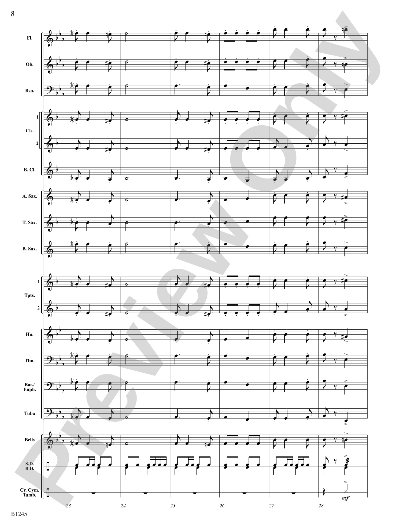 Vikings Victorious Concert March: Concert Band Conductor Score & Parts