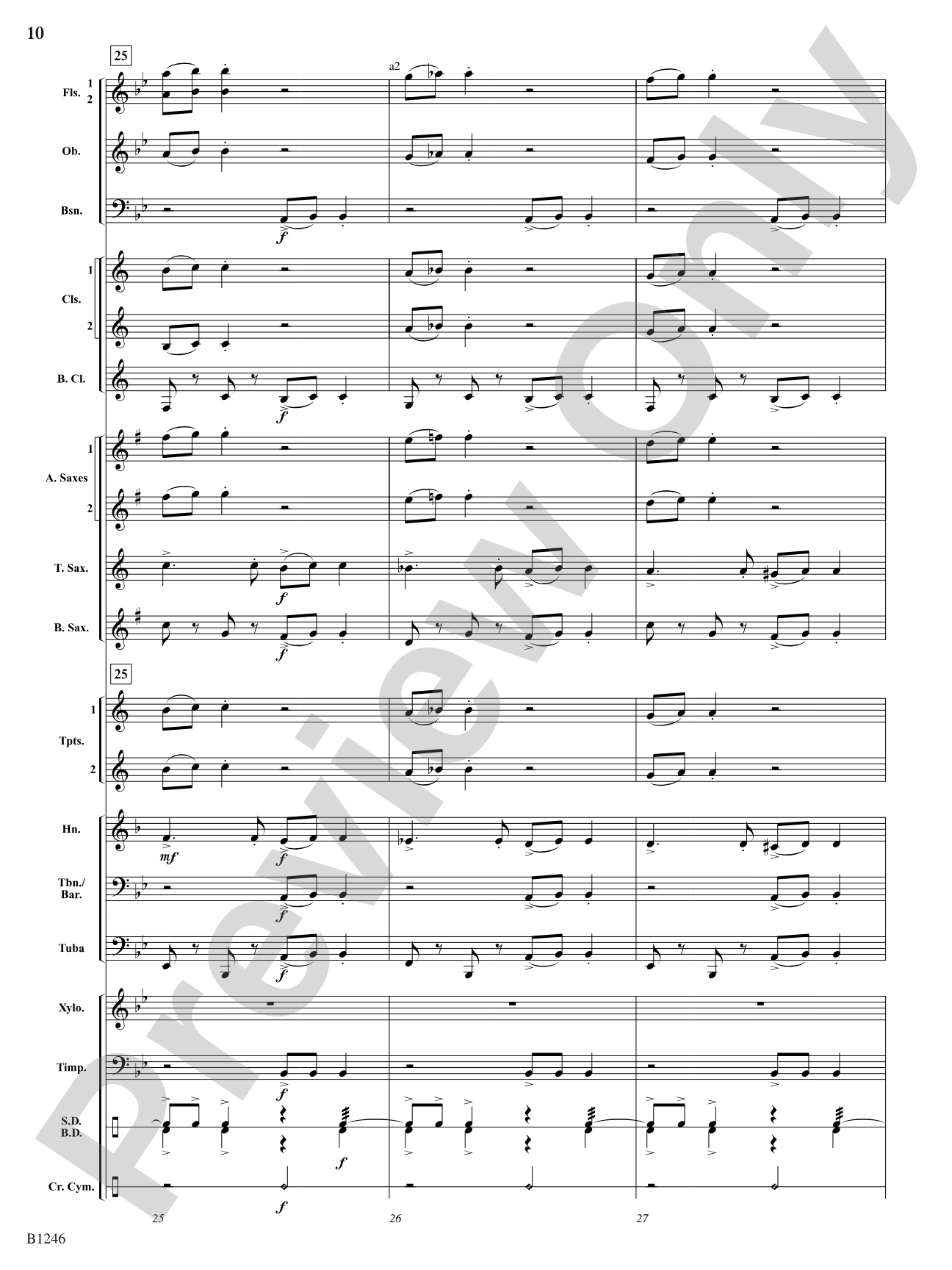March of the Ladybugs: Concert Band Conductor Score & Parts