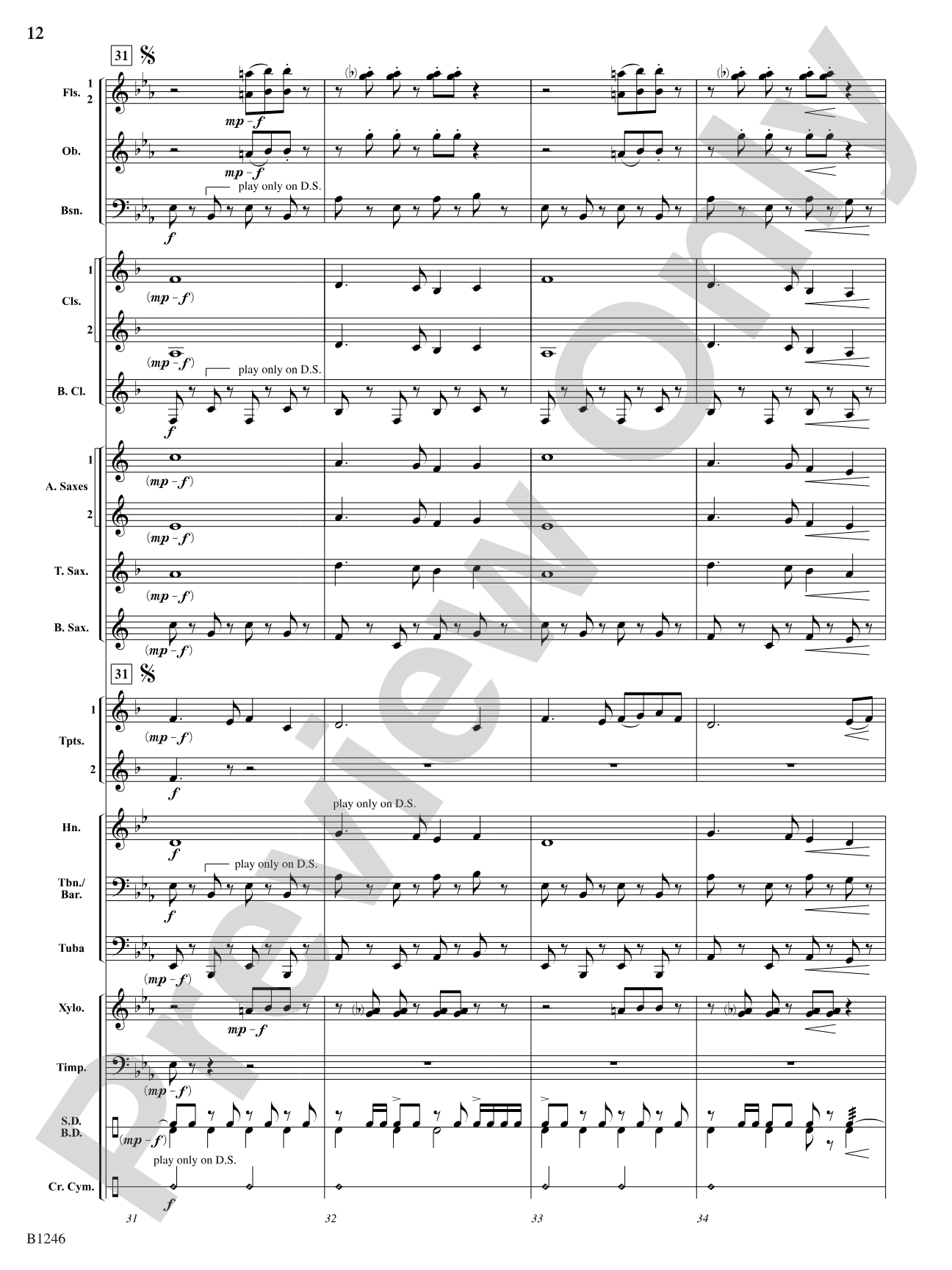 March of the Ladybugs: Concert Band Conductor Score & Parts