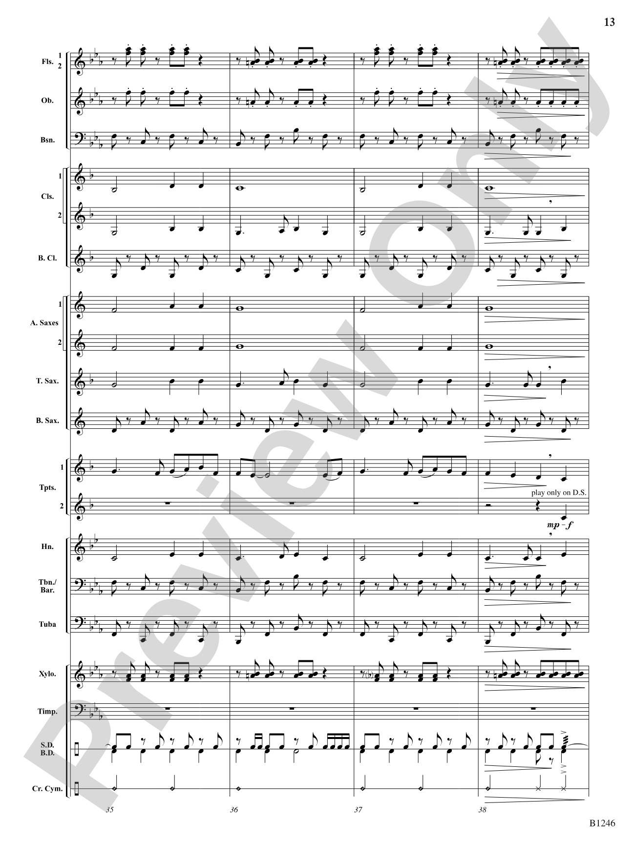 March of the Ladybugs: Concert Band Conductor Score & Parts