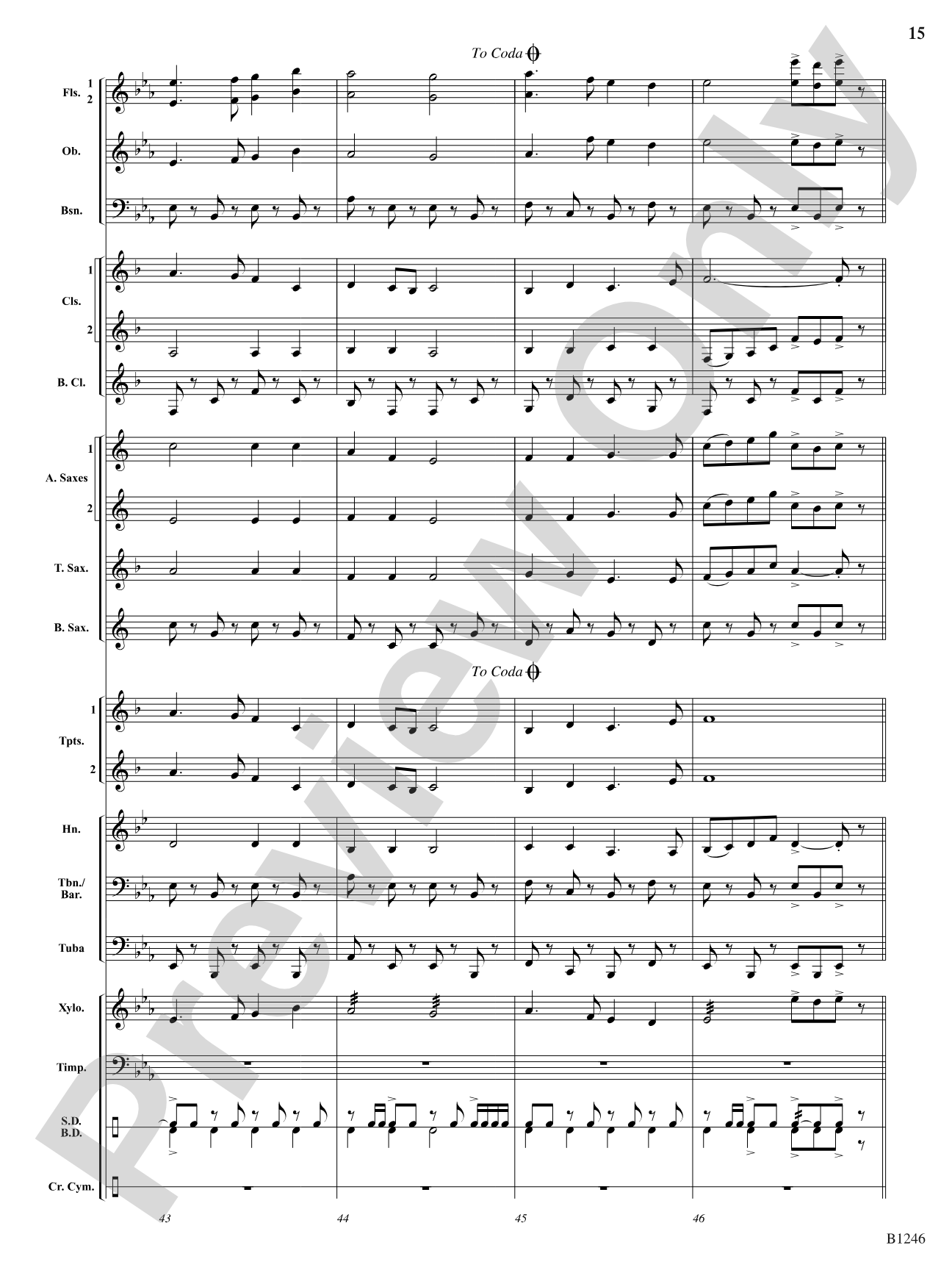 March of the Ladybugs: Concert Band Conductor Score & Parts