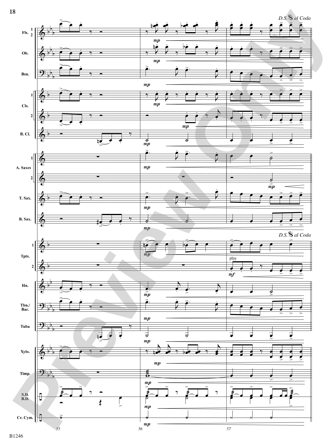 March of the Ladybugs: Concert Band Conductor Score & Parts